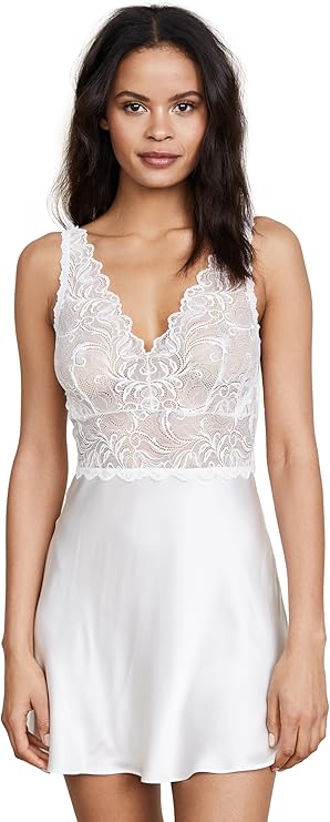 hanky panky Women&amp;#039;s Lady Catherine Chemise Light Ivory Lingerie LG