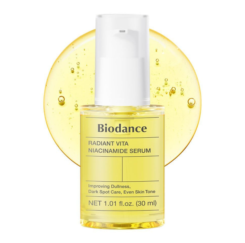 BIODANCE Radiant Vita Niacinamide Serum, for Even Tone Dark Spot Care with Vitamin C, Hydrating for Sensitive Skin, Filter Glow Serum, Korean Skin Care | 1.01 floz x 1 ea